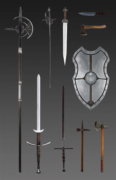 A Selection of Melee Weapons by iawebb20 on DeviantArt