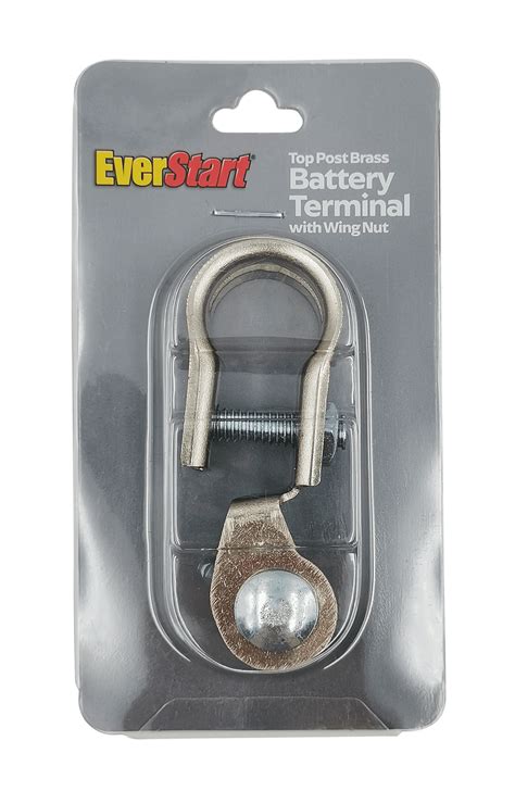Everstart Battery Top Post With Wing Nut Fits Positive And Negative