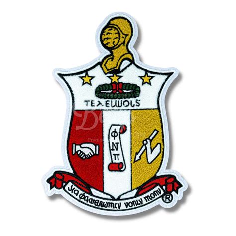 Kappa Alpha Psi ΚΑΨ Chenille Shield Iron On Embroidery Patch Bettys