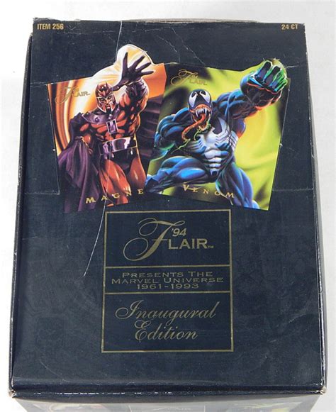 1994 Flair Marvel Universe Inaugural Empty Box With Empty Packs Ebay