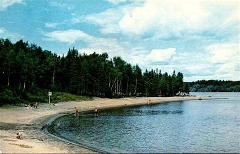 Canada Ontario Worthington Fairbank Lake Provincial Park Beach Scene