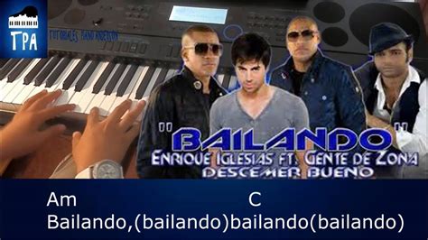Enrique Iglesias Bailando Ft Gente Zona Piano Tutorial Youtube