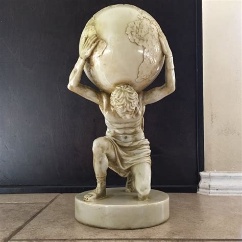 Vintage Greek Titan Atlas Sculpture Chairish