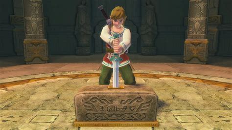 The Legend Of Zelda Skyward Sword 4k60 Link Pulls The Goddess