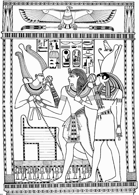 Egyptian God Coloring Pages Coloring Home