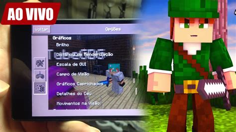 Ao Vivo Minecraft Pocket Edition Ft Robin Hood Gamer O Destruidor