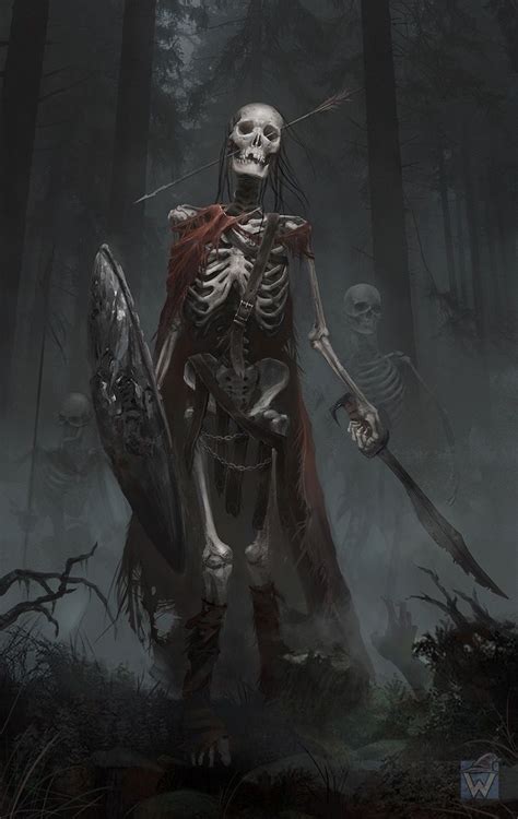Pin By Mjr On Dark Arts Oct ‘21 Skeleton Warrior Fantasy Monster