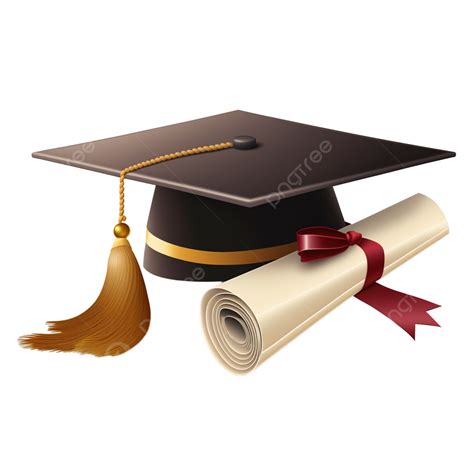 قبعة التخرج شهادة التخرج خلفية بيضاء شفافة قبعة التخرج شهادة دبلوم