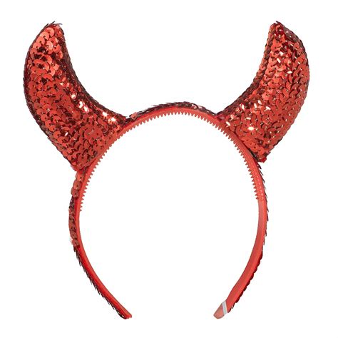 Sequin Devil Horns Headband Party City Canada
