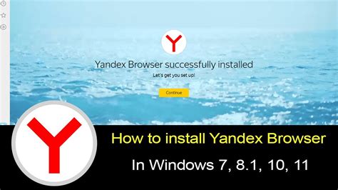 How To Install Yandex Browser In Any Windows OS YouTube