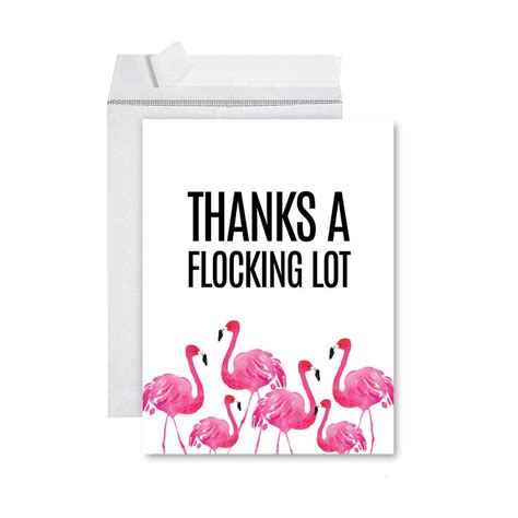 Andaz Press Funny Jumbo Thank You Card With Envelope 85 X