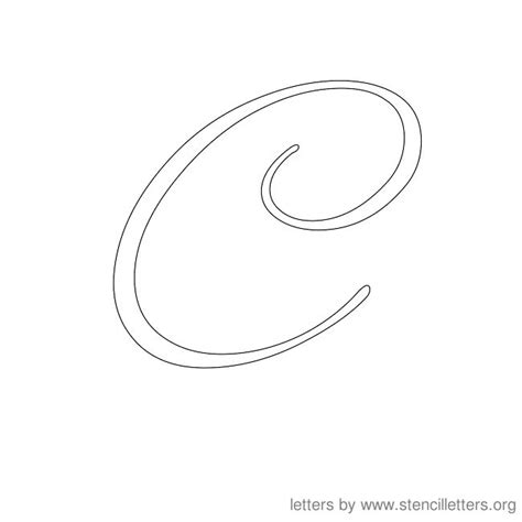 Cursive Stencil Letters Free Printable Alphabets Stencil Letters Org