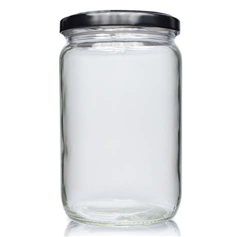 660ml Clear Glass Food Jar Lid Ampulla LTD 0161 367 1414