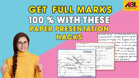 Get Full Marks 100 With These Paper Presentation Tricks Youtube