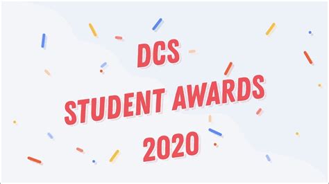 Dcs Student Awards 2020 Youtube