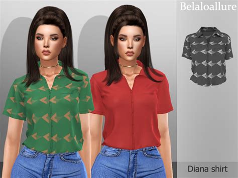 Belal1997s Belaloallurediana Shirt Sims 4 Clothing Sims 4 Mods