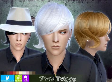 J010 Twiggy Hair Males Free At Newsea Sims 4 Sims 4 Updates