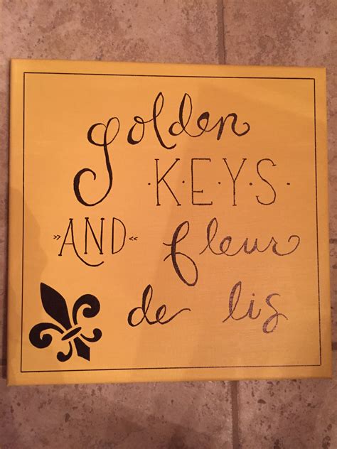 Golden Keys And Fleur De Lis Kappa Kappa Gamma Sorority Craft