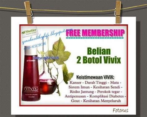 Nah kalau blog anda ramai dengan pengunjung. Beli 2 botol Vivix dan dapatkan FREE membership. Tgh bulan ...