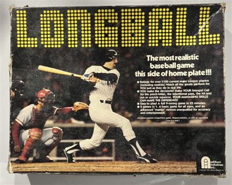 1979 Longball Baseball Board Game 700112365683 Ebay