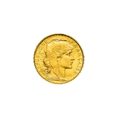 20 francs français en or. Pièce Or 20 Francs Marianne