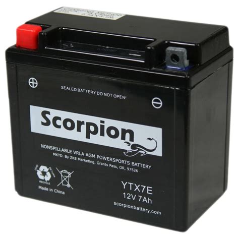 If there is one brand that chases yuasa in the motorbike battery world it has to be exide. YTX7E Battery | Scorpion 12 Volt Motorcycle Battery