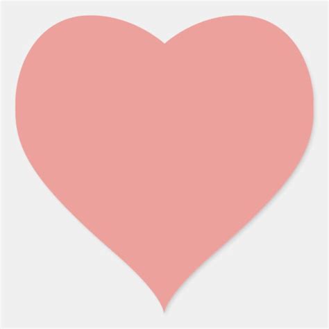 Simple Heart Blush Pink Modern Contemporary Heart Sticker