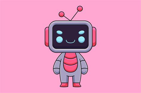 Cute Robot Cartoon Mascot Doodle Art Graphic by Artcuboy · Creative Fabrica