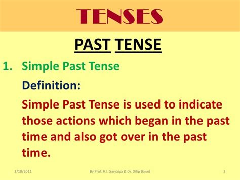 40 Tenses With Example And Definition Sentence