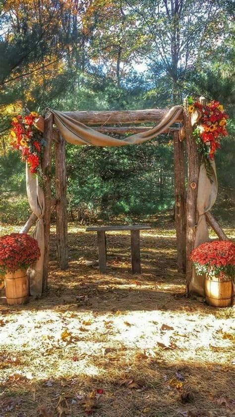 25 Gorgeous Fall Wedding Arches And Altars Ideas For Your Big Day