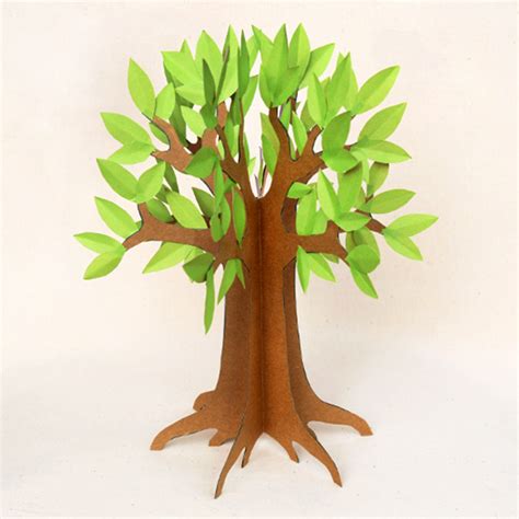 3d Paper Tree Kids Crafts Fun Craft Ideas