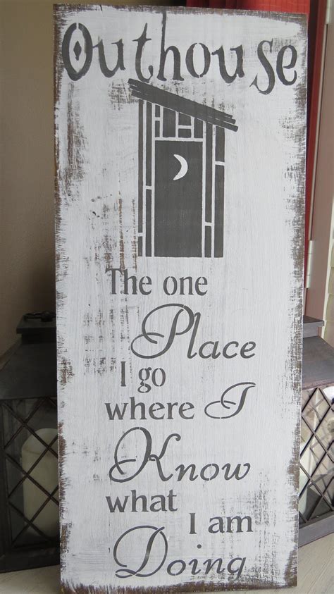 Free Shipping Outhouse Signbathroomprivy Signcottage Christmas T