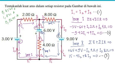 Menghitung Kuat Arus I I I Pada Setiap Resistor Menggunakan Hukum