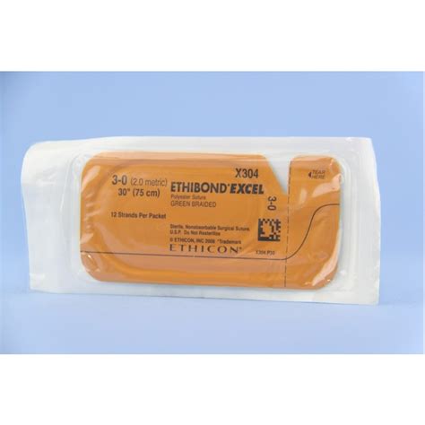 Ethicon Ethibond Excel Polyester Suture Sutupak Pre Cut Sutures Med