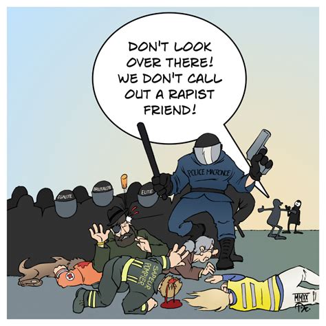 Police Brutality In France Cartoon Movement