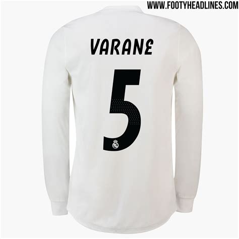 Dieses heimtrikot feiert real madrid als einen der besten vereine ganz europas. All-New Extraordinary Real Madrid 18-19 Kit Font Released - Footy Headlines