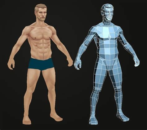 Low Poly Character 3d Model Character Character Modeling Zbrush