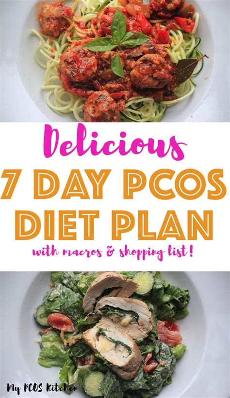 7 Day Low Carb Pcos Meal Plan For Beginners My Pcos Kitchen