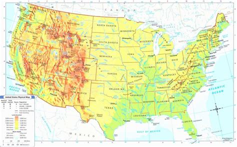 Map Of Usa Rivers And Lakes Topographic Map Of Usa With States