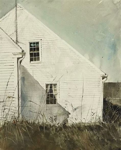 Andrew Wyeth ”the James Place” Watercolor And Pencil On Paper