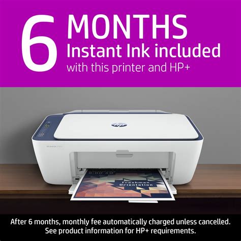 Hp Deskjet 2742e All In One Wireless Color Inkjet Printer Blue Steel With 6 Months Instant Ink
