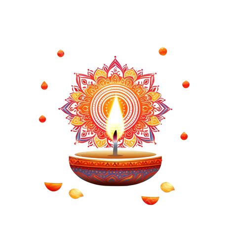 รูปใบปลิวการเฉลิมฉลองแสงเทศกาล Diwali ของอินเดียที่มีความสุข Png