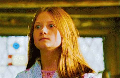 Ginny Gif Ginny Weasley Persevering Face Gif