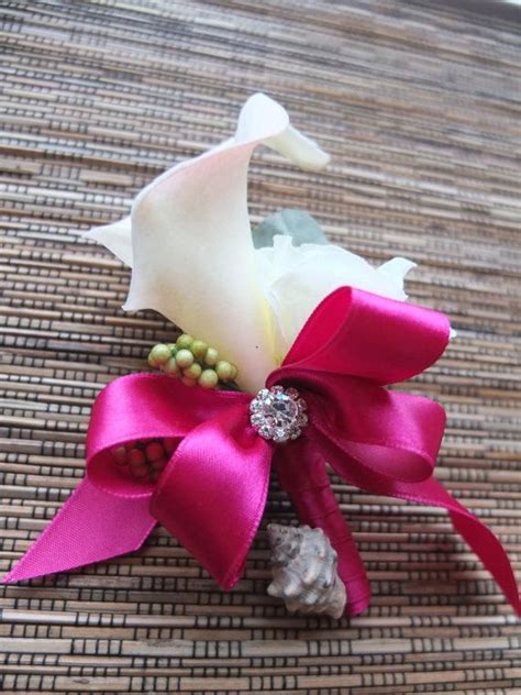 This Elegant Boutonniere Is Made With Real Touch Calla Lily Accented