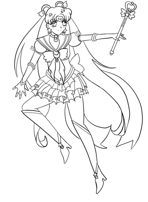 Coloring is a very useful hobby for kids. Free Printable Sailor Moon Coloring Pages For Kids