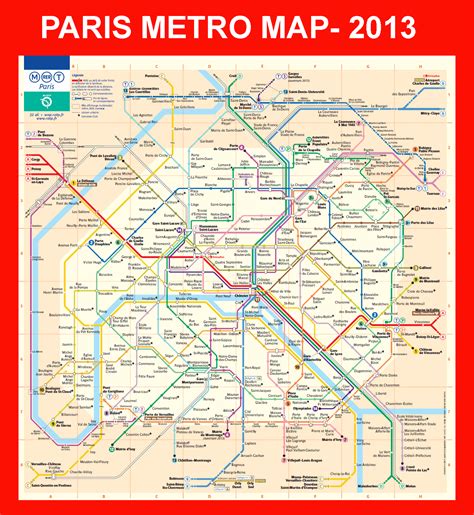 Paris Metro Map Explore The Subway System Of Paris