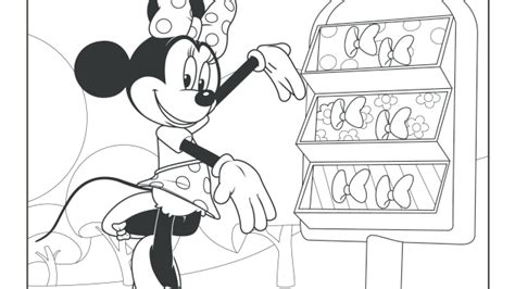 Minnie Bow Tique Coloring Pages Super Coloring Pages Disney Junior