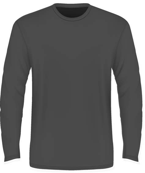 Long Sleeve Crew Neck T Shirt Png File Png Mart