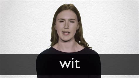 How To Pronounce Wit In British English Youtube