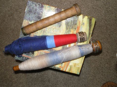 Antique Wooden Spools For Yarn Weaving Tools Rare Find Lot Of